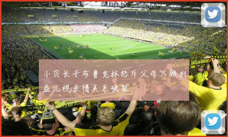 小贝长子布鲁克林怒斥父母只顾利益无视亲情关系破裂