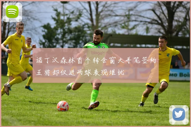 诺丁汉森林首个转会窗大手笔签约五将却仅进两球表现堪忧